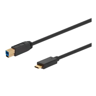 38614 Monoprice Select USB 3.0 USB-C to USB-B Cable 6ft Black