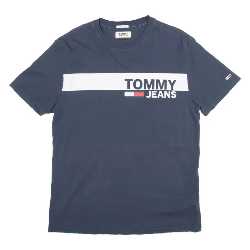 TOMMY JEANS Regular Fit Mens T-Shirt Blue M