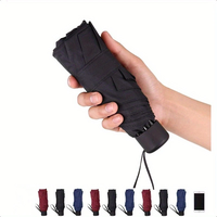 Bone Umbrella - Compact Solid Color, Ultra Light Design, UV Protection, Mini Pocket, Compact Size, Compact for Travel and Cam...