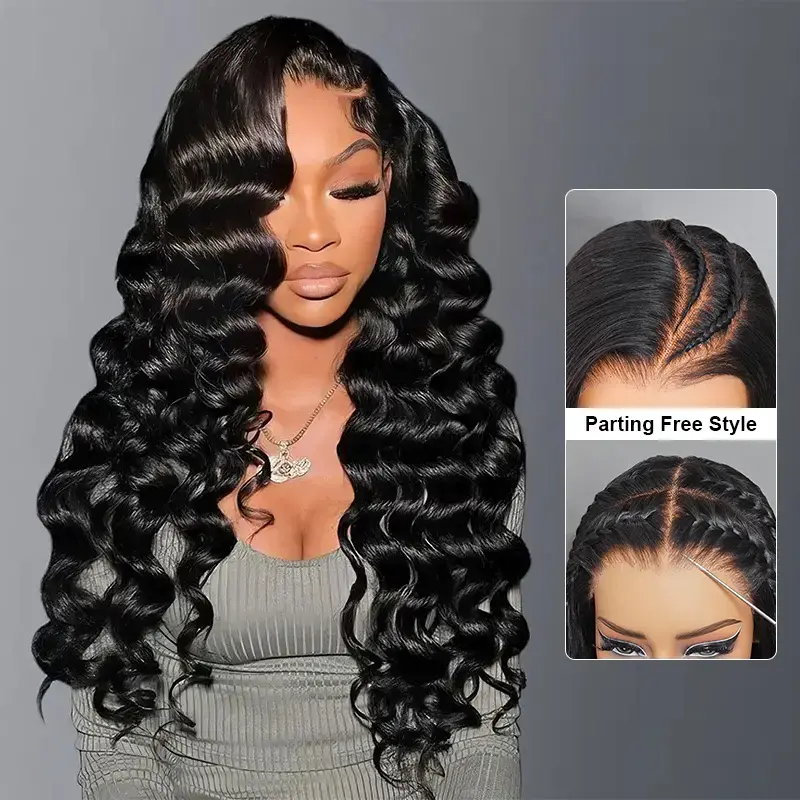 9x6 M-Cap Loose Deep Wave Wear Go Wig Pre Bleached Tiny Knots