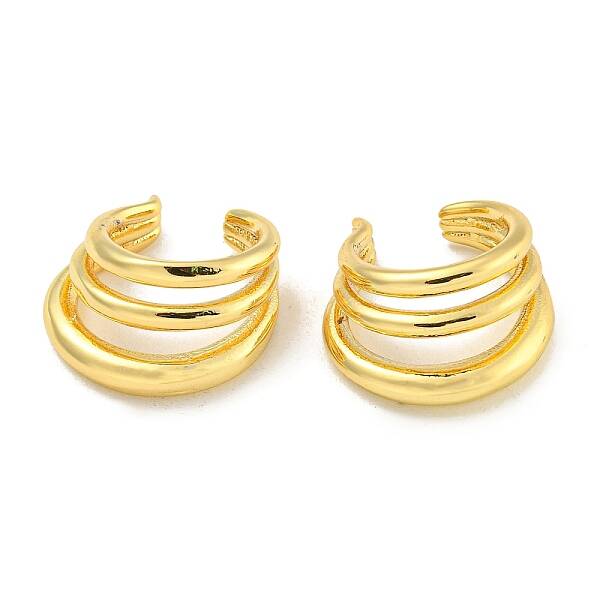 Brass Cuff Earrings