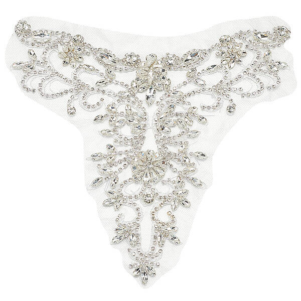 1Pc Rhinestone Iron on/Sew on Patches