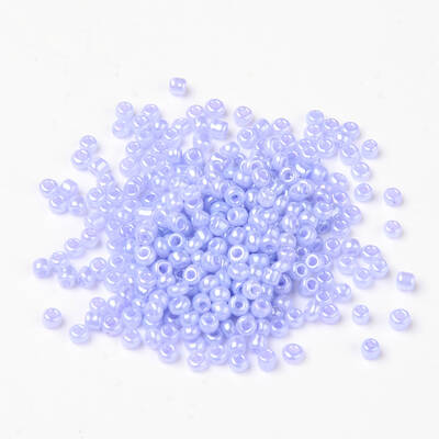 8/0 Ceylon Round Glass Seed Beads