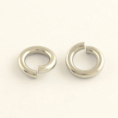 Tarnish Resistant 304 Stainless Steel Open Jump Rings
