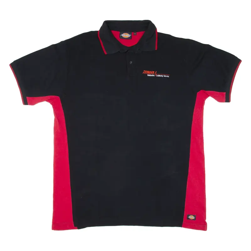 DICKIES Mens Polo Shirt Black 3XL