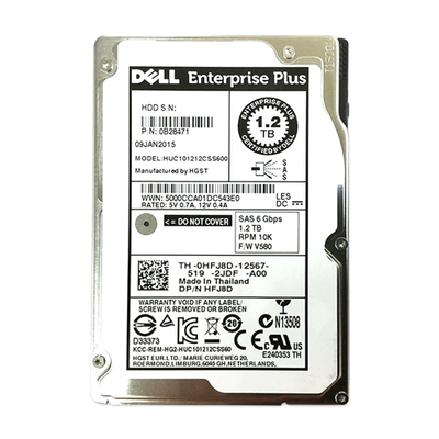 0HFJ8D Dell 1.2TB 6Gb/s SAS 10000 2.5-Inch Hard Drive