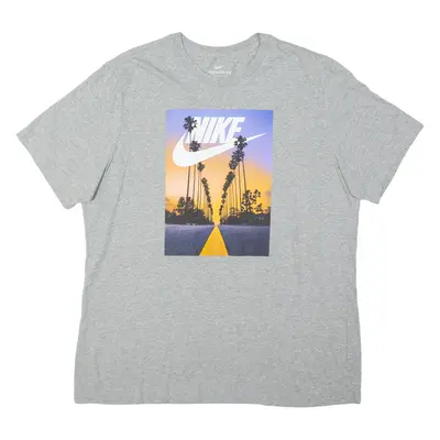NIKE Sunset Mens T-Shirt Grey XXS
