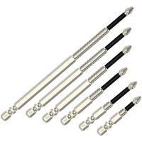 High-Magnetic Screwdriver Drill Bit Set,Screwdriver Bit Alloy Steel Anti-Slip Long Drill Bits 1/4 Hex Shank PH2 Head Screwdri...