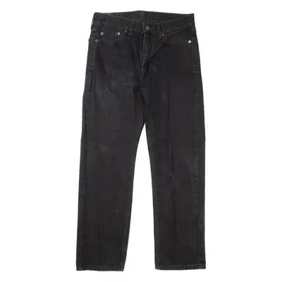 LEVI'S 505 Jeans Mens Black Regular Straight W30 L29
