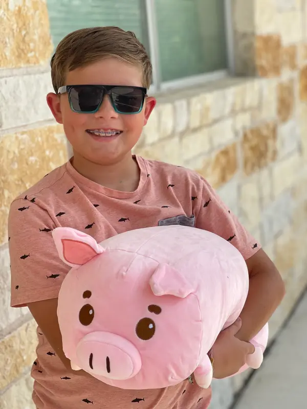 Mel The Pig Mosaic Weighted Stuffed Animal