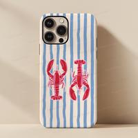 Lobster iPhone Case Fisherman Aesthetic Phone Cases Coastal iPhone 16 Case Cute Summer Phone Case La Dolce Vita Case Protecti...