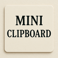 Clip Board $8 per Clip Board Product Description Minimal