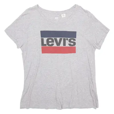 LEVI'S Womens T-Shirt Purple L