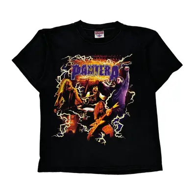 Pantera Reinventing The Steel Tour 2000 No Problem Band T-Shirt - Large Black Cotton