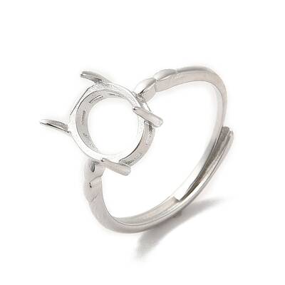 Adjustable Brass Solitaire Ring Settings