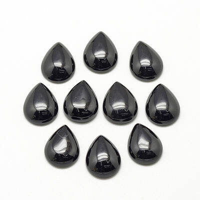 Natural Black Stone Cabochons