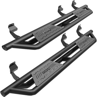 OEDRO® Running Boards for 2015-2025 Ford F150, 2017-2024 F250 F350 Super Duty Supercrew Cab, Textured Black Side Step