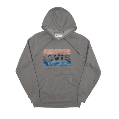 LEVI'S Hoodie Grey Pullover Mens S
