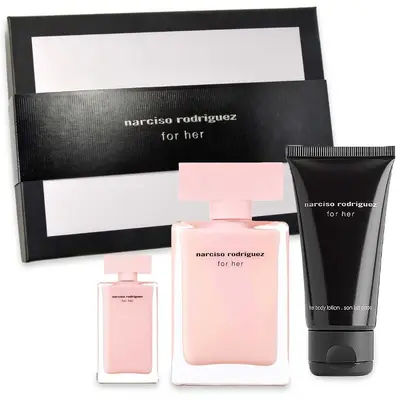 Narciso R. Her Edp Natural Spray 50Ml + Edp 7.5Ml + Body Lotion 50Ml