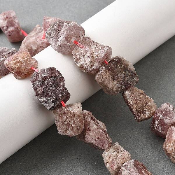 Natural Strawberry Quartz Beads Strands