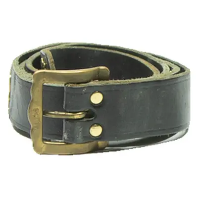 Womens Studded Belt Black Leather 44