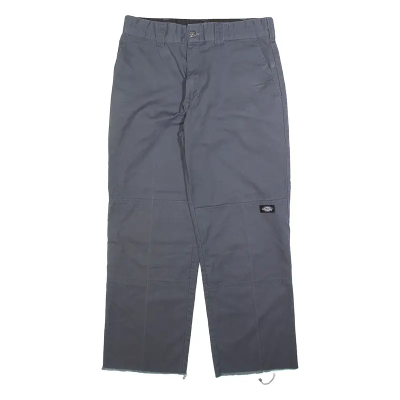 DICKIES Double Knee Workwear Mens Trousers Grey Regular Straight W32 L28