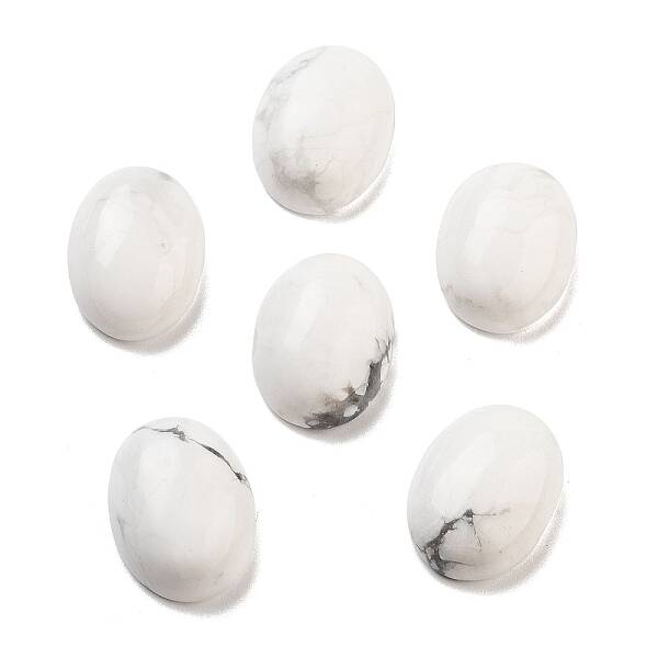 Natural Howlite Cabochons