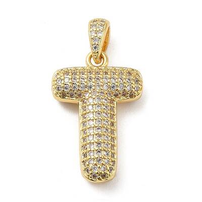 Brass Micro Pave Cubic Zirconia Pendants