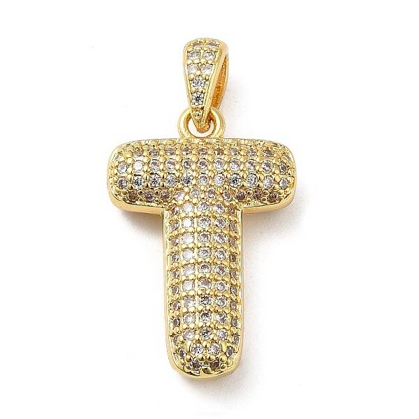 Brass Micro Pave Cubic Zirconia Pendants