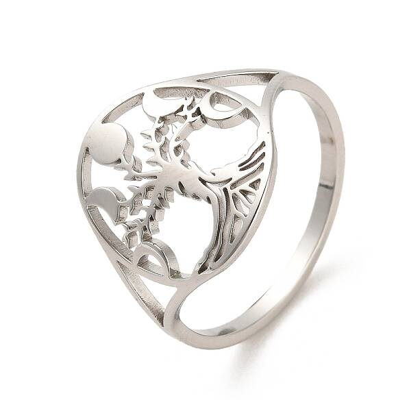 Non-Tarnish 304 Stainless Steel Open Cuff Rings