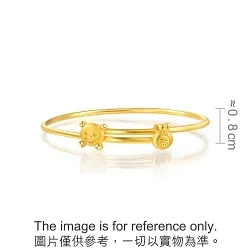 'New Born' 999.9 Gold Baby Bangle