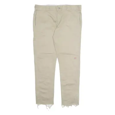 DICKIES Workwear Mens Trousers Beige Regular Straight W36 L29