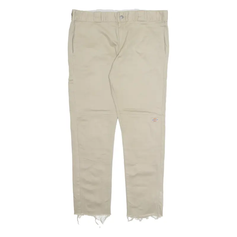 DICKIES Workwear Mens Trousers Beige Regular Straight W36 L29