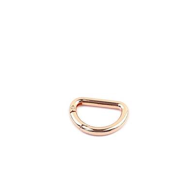 D-shaped Zinc Alloy Spring Ring Clasps