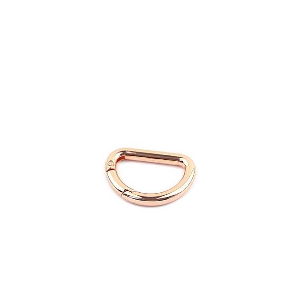 D-shaped Zinc Alloy Spring Ring Clasps