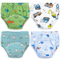 Max Shape Baby Boys Training Pants Underwear, Toddler Boys Potty Pee Training Underwear 4 Pack