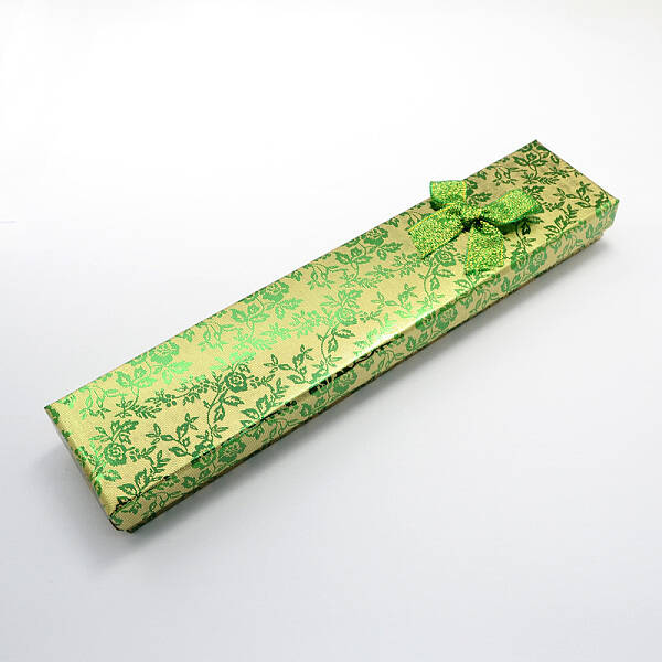 Rectangle Bowknot Cardboard Necklace Boxes