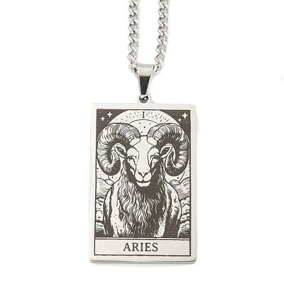 Non-Tarnish 304 Stainless Steel Tarot Pendant Necklaces