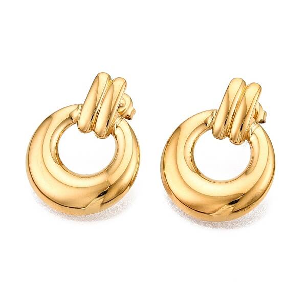 Ion Plating(IP) 304 Stainless Steel Stud Earrings