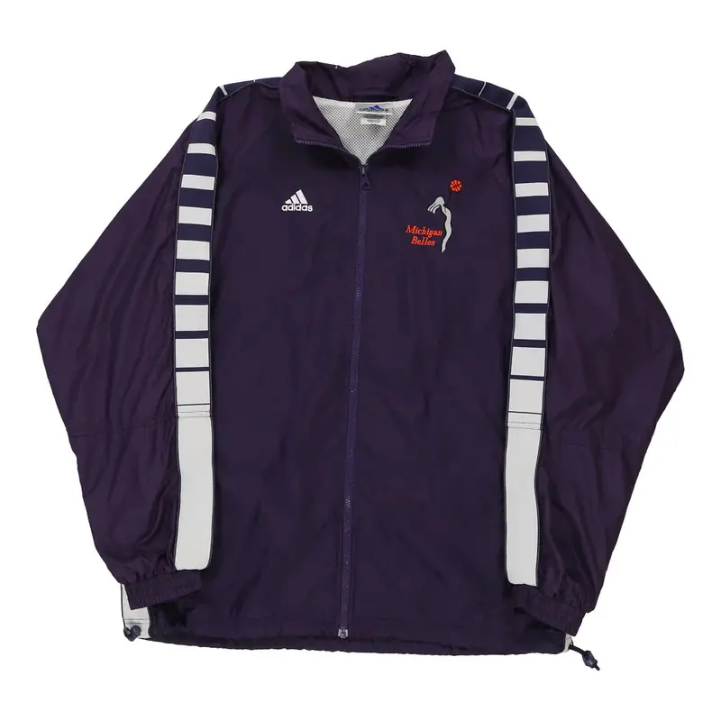 Michigan Belles Adidas Jacket - Large Purple Polyester