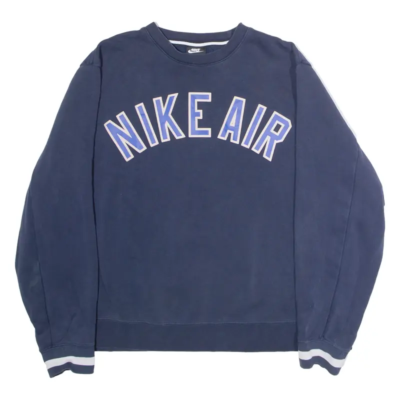 NIKE Air Mens Sweatshirt Blue Crew Neck XL