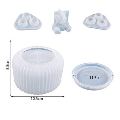 DIY Silicone Bear Storage Box Molds