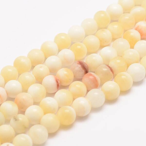 Natural Honey Jade Bead Strands