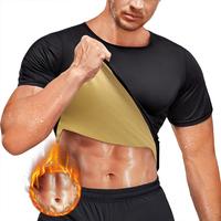 Men Compression Sauna Shirt Thermal Shapewear Fitness Sweat Enhancer Body Shaper Shirts Workout Gym Sportswear Heat Trapping ...