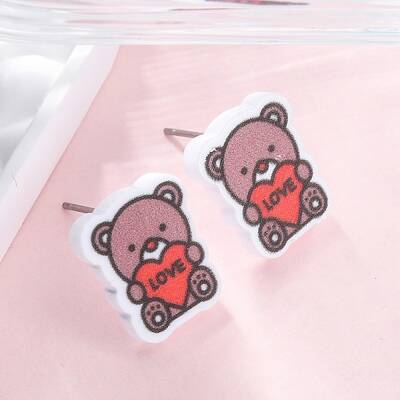 Wood Stud Earrings