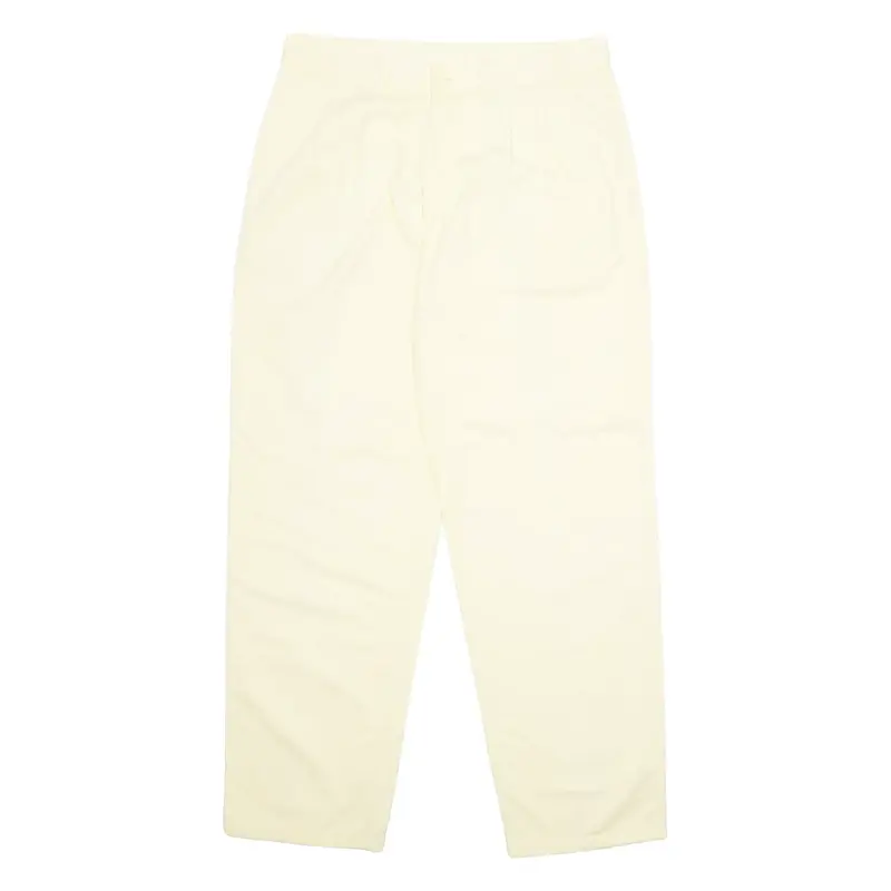 BENETTON Chino Mens Trousers Yellow Regular Straight W32 L32