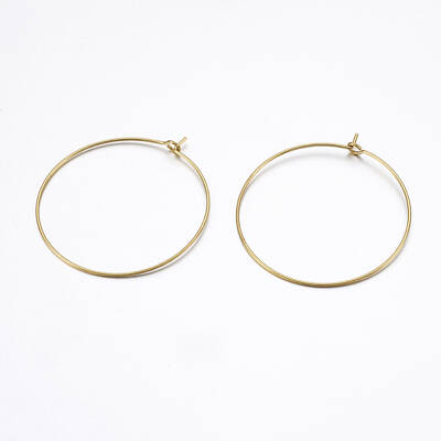 Brass Hoop Earring Findings