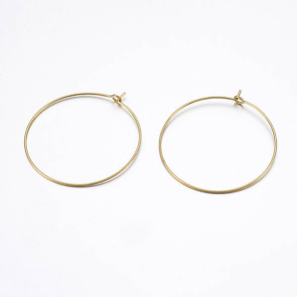 Brass Hoop Earring Findings