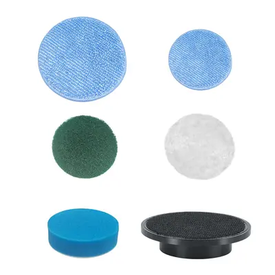 For Dovety Electric Spin Brush Head, 9 Piece Set Includes Various Brush Heads, Telescopic pole not included, Cleaning Pads, A...