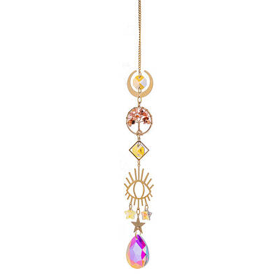 Glass Teardrop Hanging Suncatcher Prism Ornament